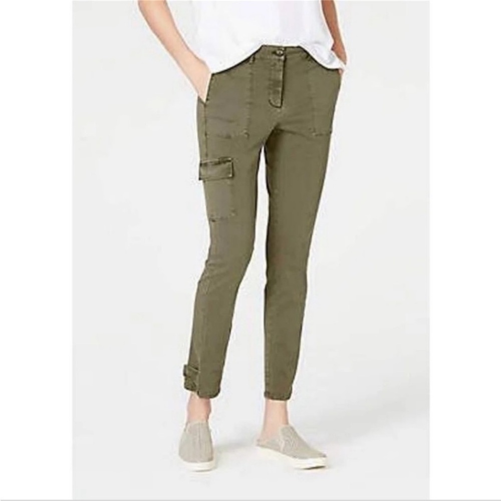 J. Jill Cargo Pants Army Military Green Sz 12
